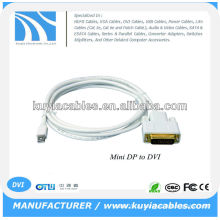 6FT Mini Display Port DP для DVI-D 24 + 1 Двухжильный кабель-переходник